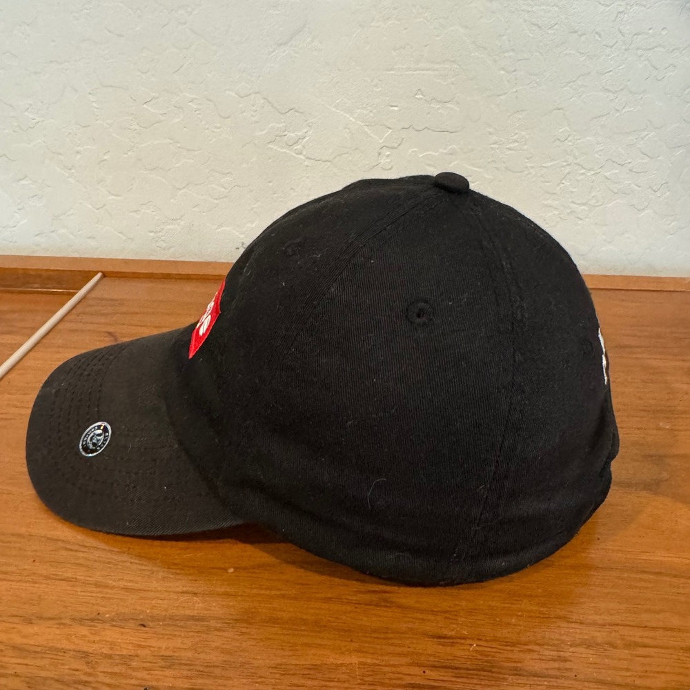 Alias Savage Box Logo Dad Hat Mens OSFM Black Excellent Adjustable Strapback Cap - Picture 6 of 9